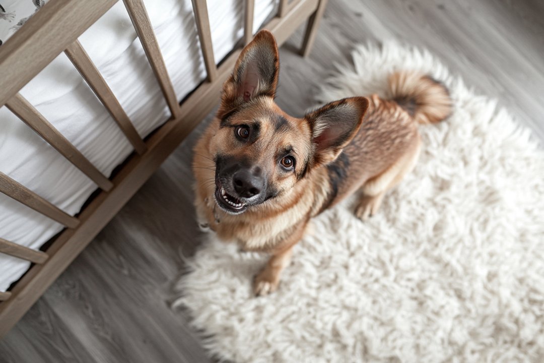 A dog looking up at his owner | Source: Midjourney