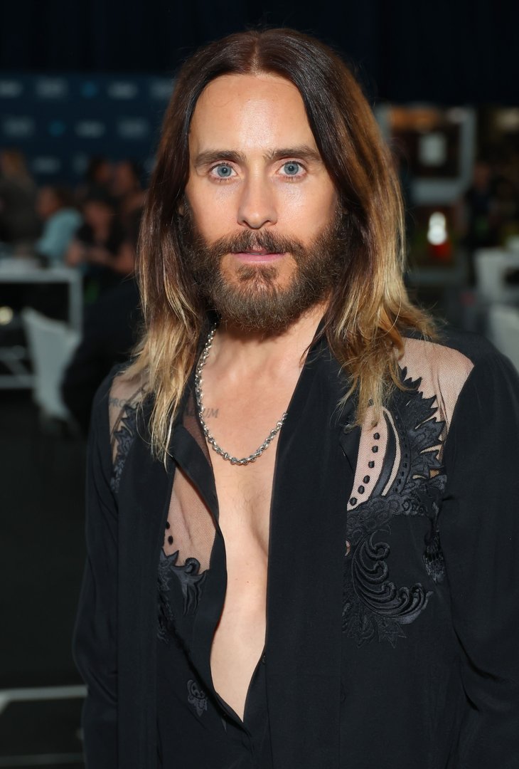 Leto, now 53, arrived at the Hollywood premiere of 