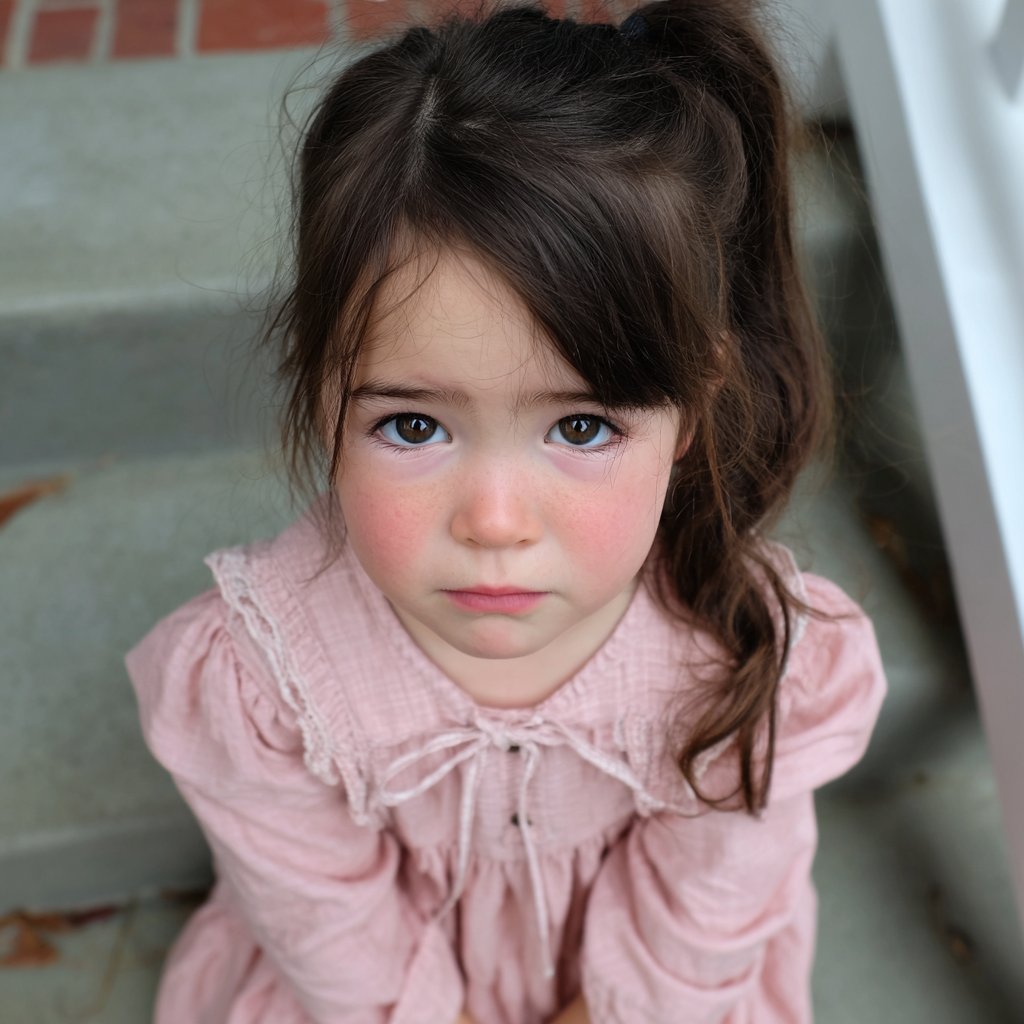 An emotional little girl | Source: Midjourney