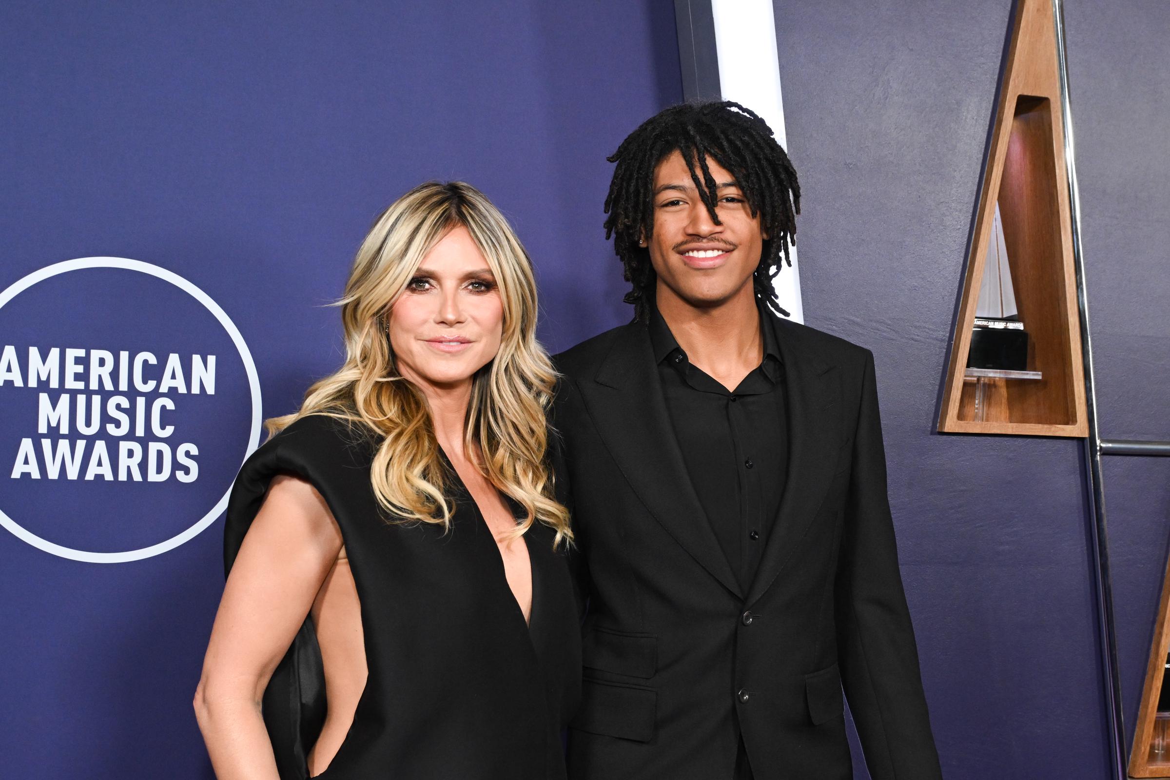 Heidi Klum and Henry at the 2025 American Music Awards held at the Fontainebleau Las Vegas on May 26 in Las Vegas, Nevada | Source: Getty Images