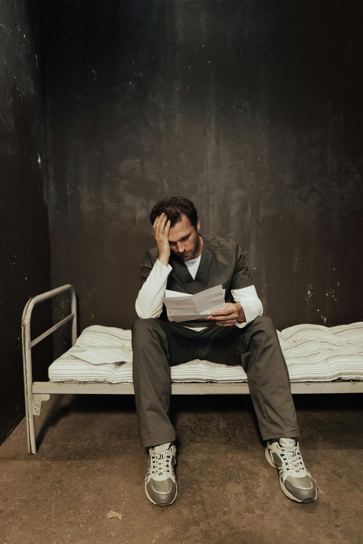 A man reading in prison | Source: Pexels