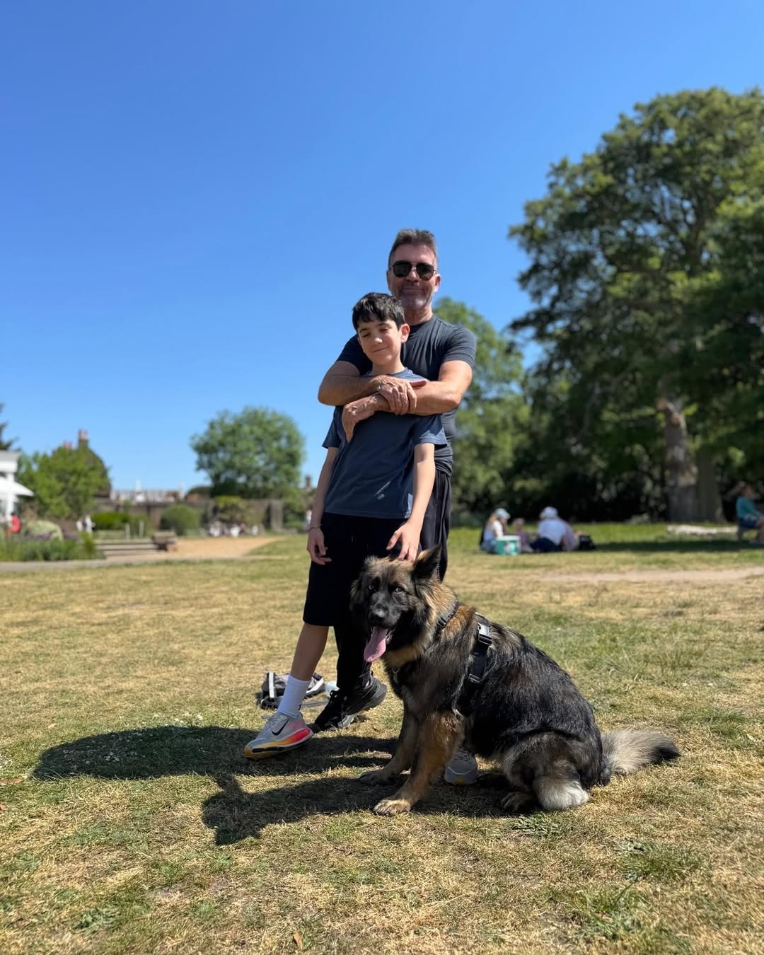 Eric and Simon Cowell from a post dated May 11, 2025 | Source: Instagram/simoncowell