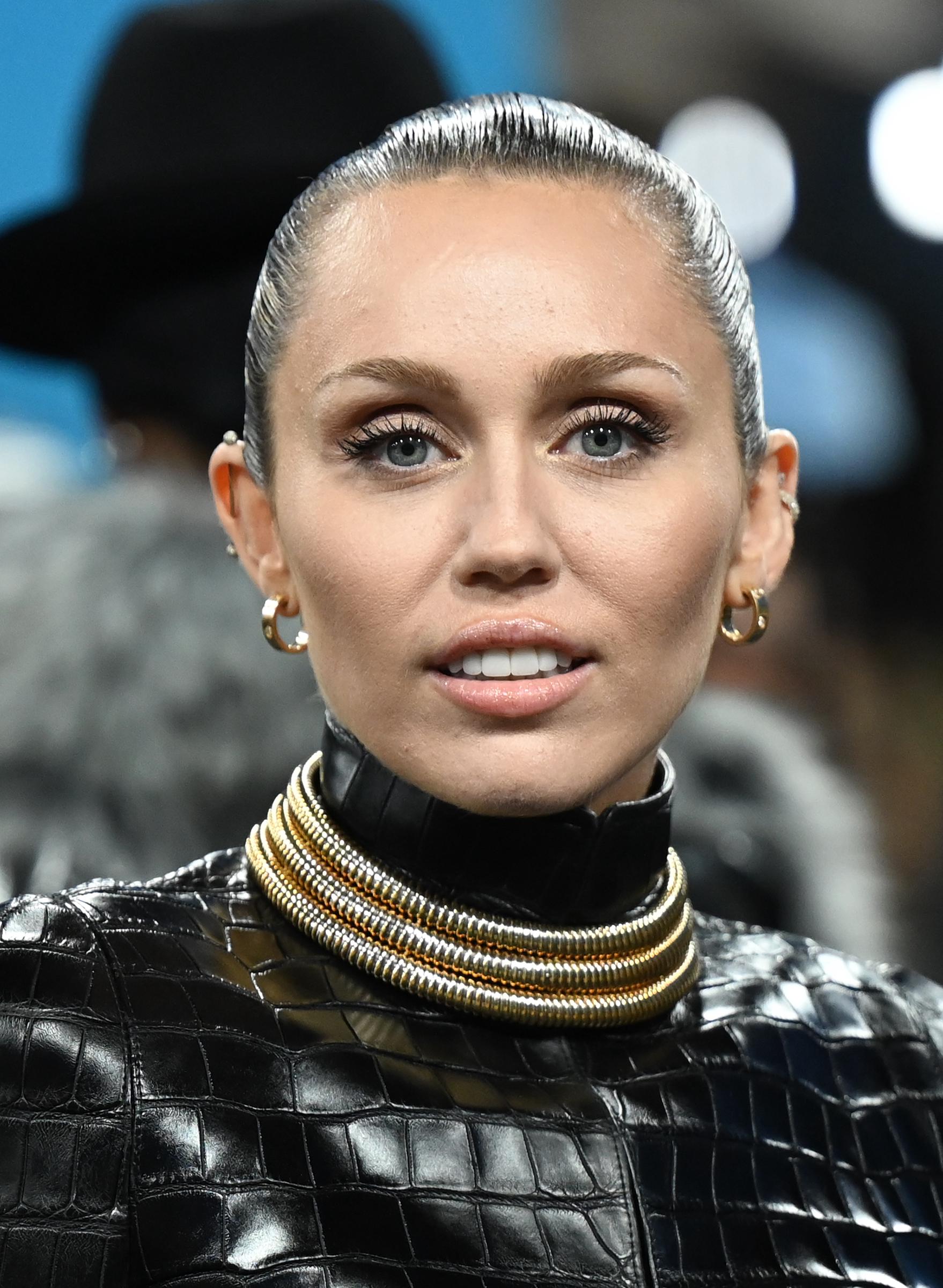 Miley Cyrus attends the Met Gala Celebrating