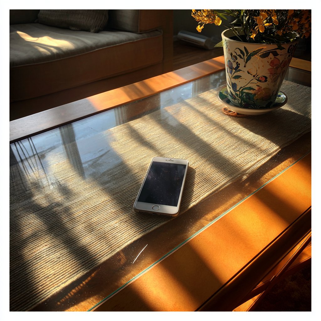 A cellphone on a table | Source: Midjourney