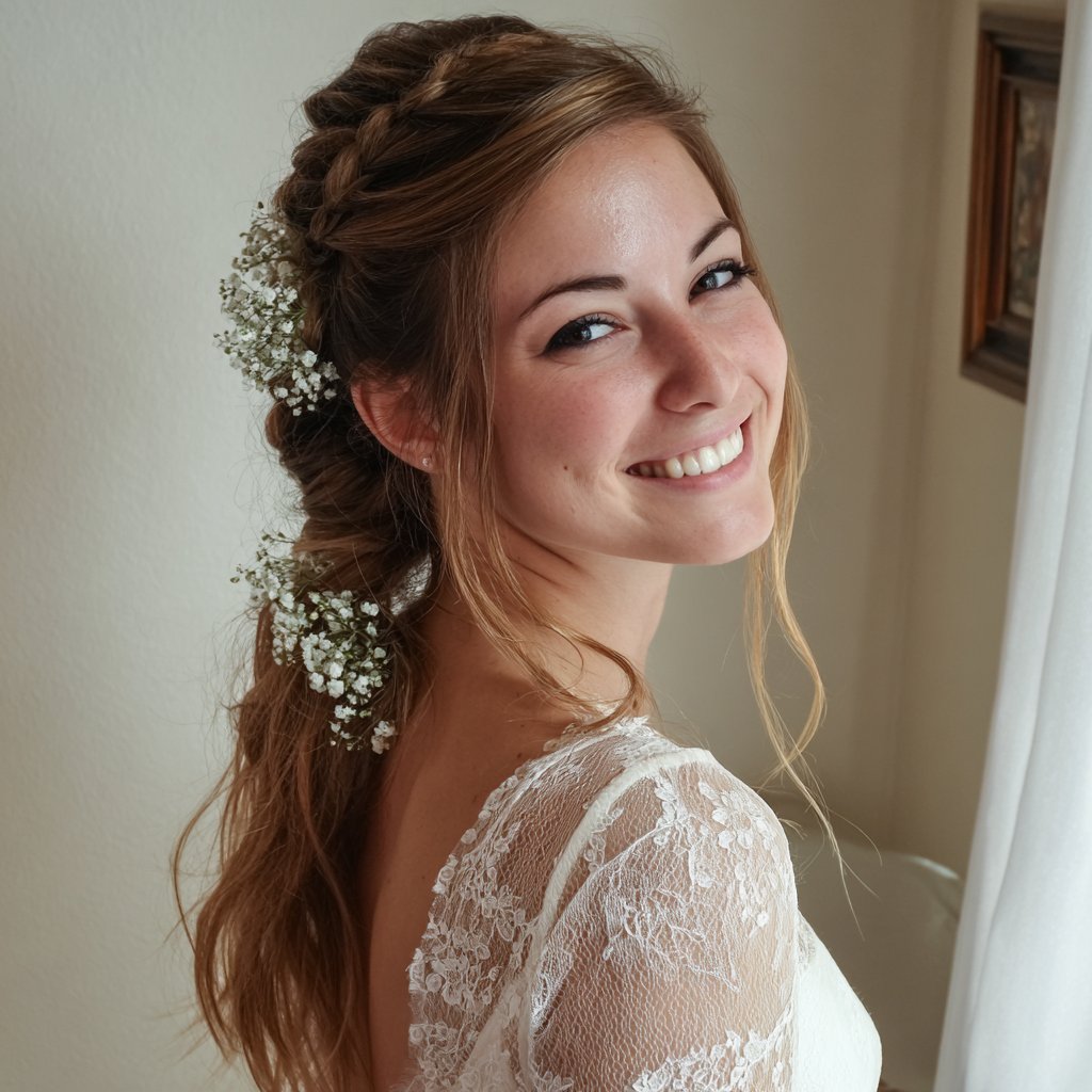 A smiling bride | Source: Midjourney
