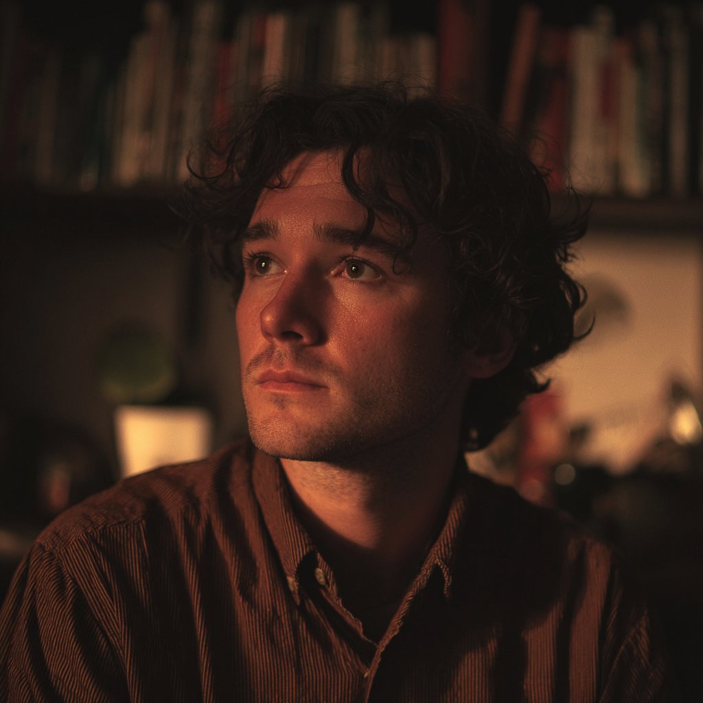 A pensive man wearing a linen shirt | Source: Midjourney