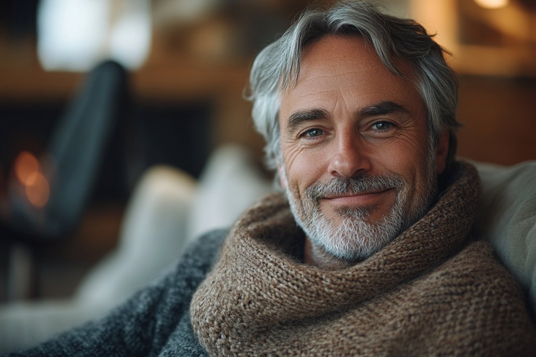 A man smiling | Source: Midjourney
