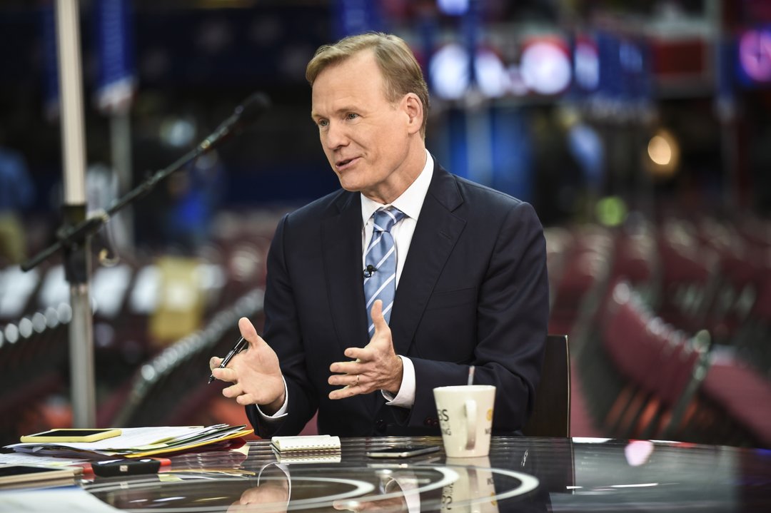 John Dickerson reports live from the Republican National Convention in Cleveland, Ohio, on July 19, 2016 | Source: Getty Images