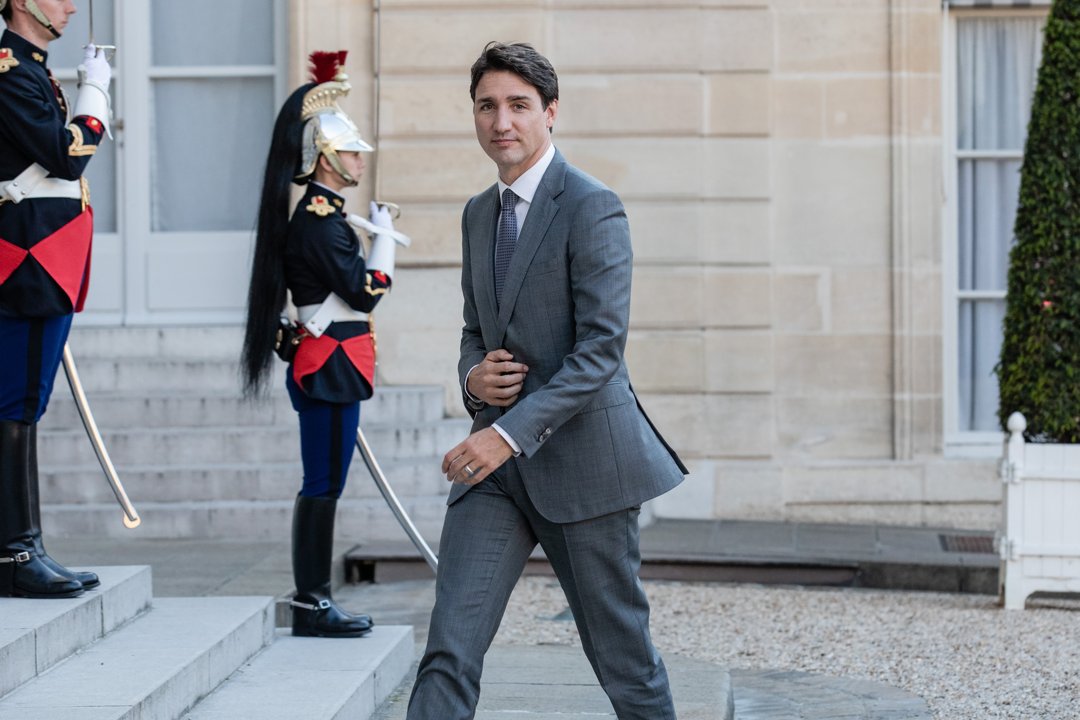 Justin Trudeau arrives at the Élysée Palace in Paris, France, on May 15, 2019 | Source: Getty Images