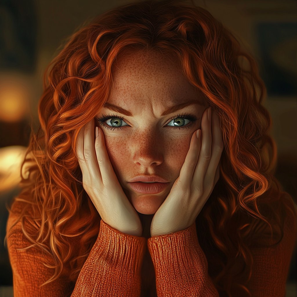 A woman lost in deep thought | Source: Midjourney