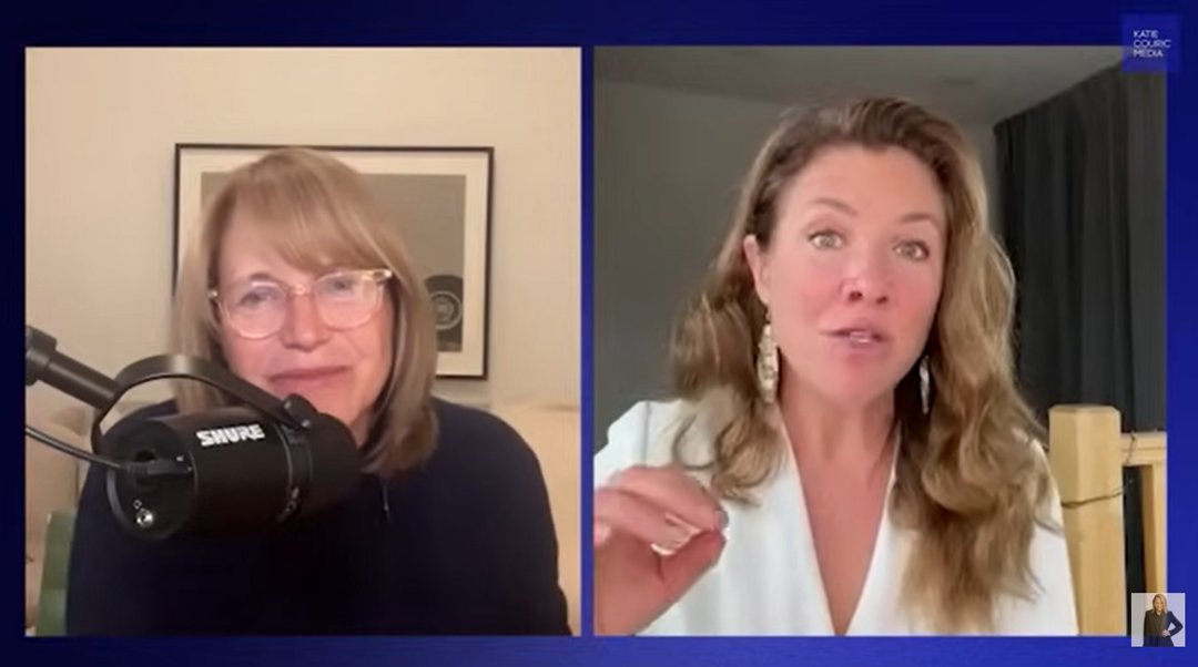 Sophie Grégoire Trudeau speaks with Katie Couric during a podcast interview, posted on May 2, 2024. | Source: YouTube/KatieCouric