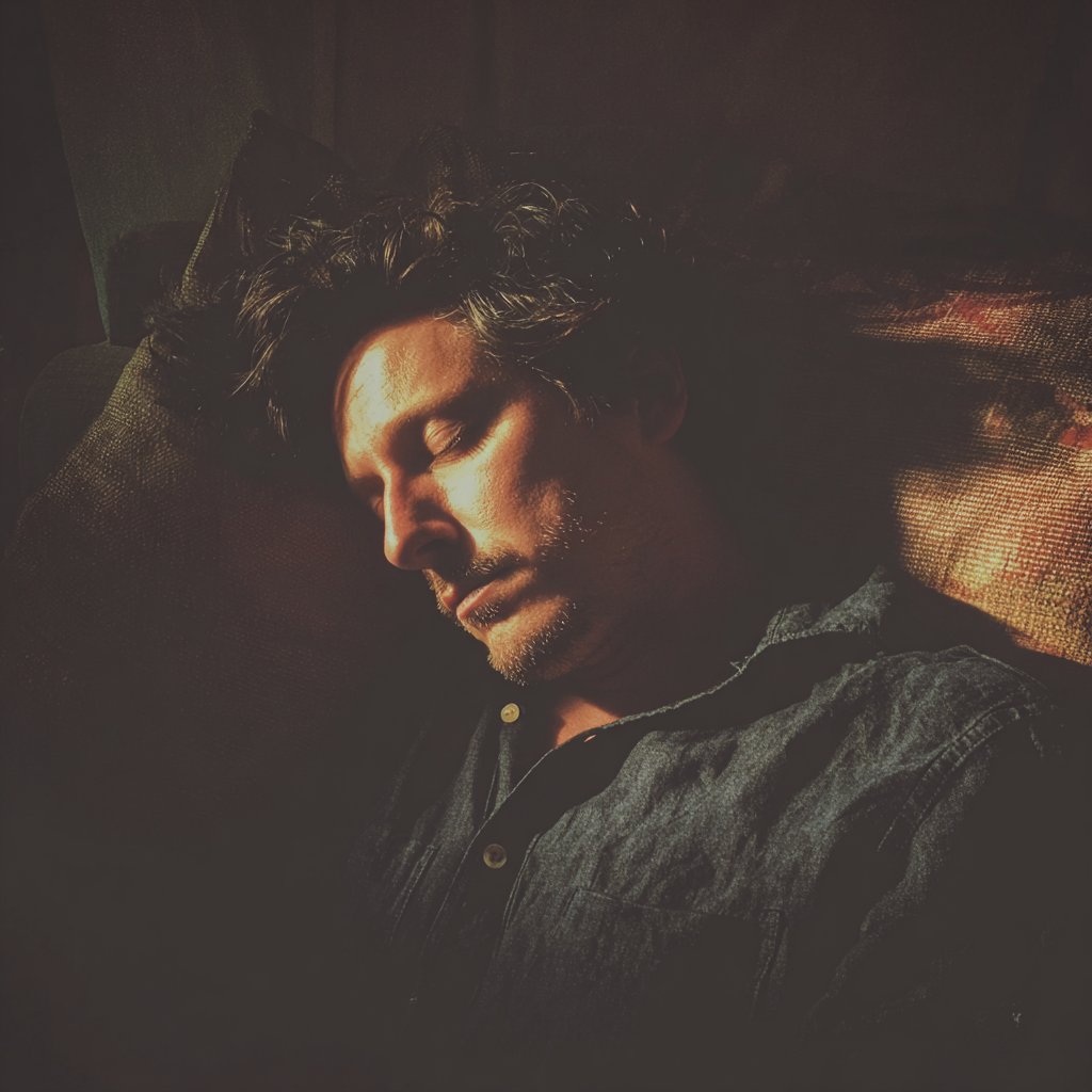 A man sleeping on a couch | Source: Midjourney