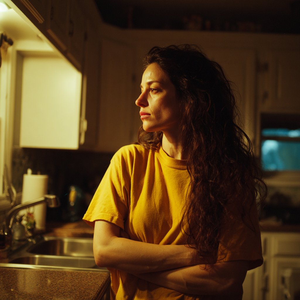 A woman standing with folded arms | Source: Midjourney