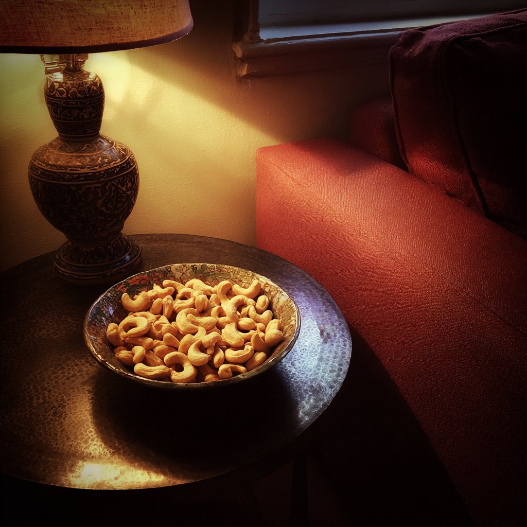 A bowl of cashews | Source: Midjourney