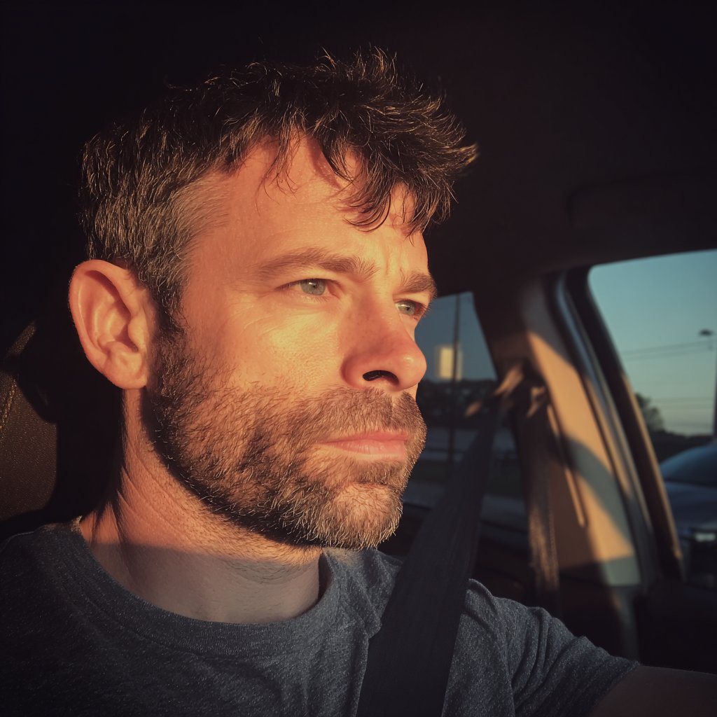 A man driving a car | Source: Midjourney