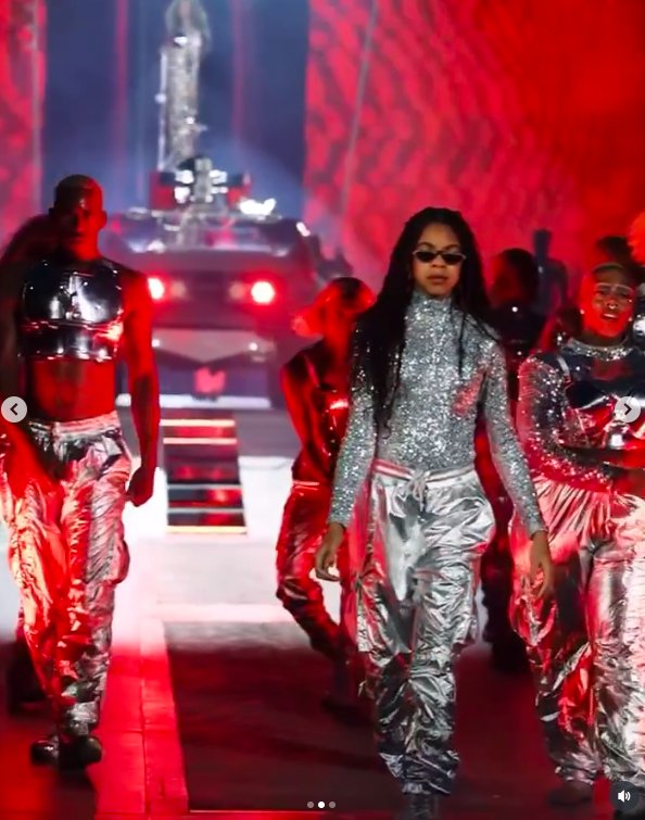 Blue Ivy Carter performing with backup dancers during her mom Beyoncé Knowles-Carter's Renaissance World Tour, posted on May 29, 2023. | Source: Instagram/beyonce