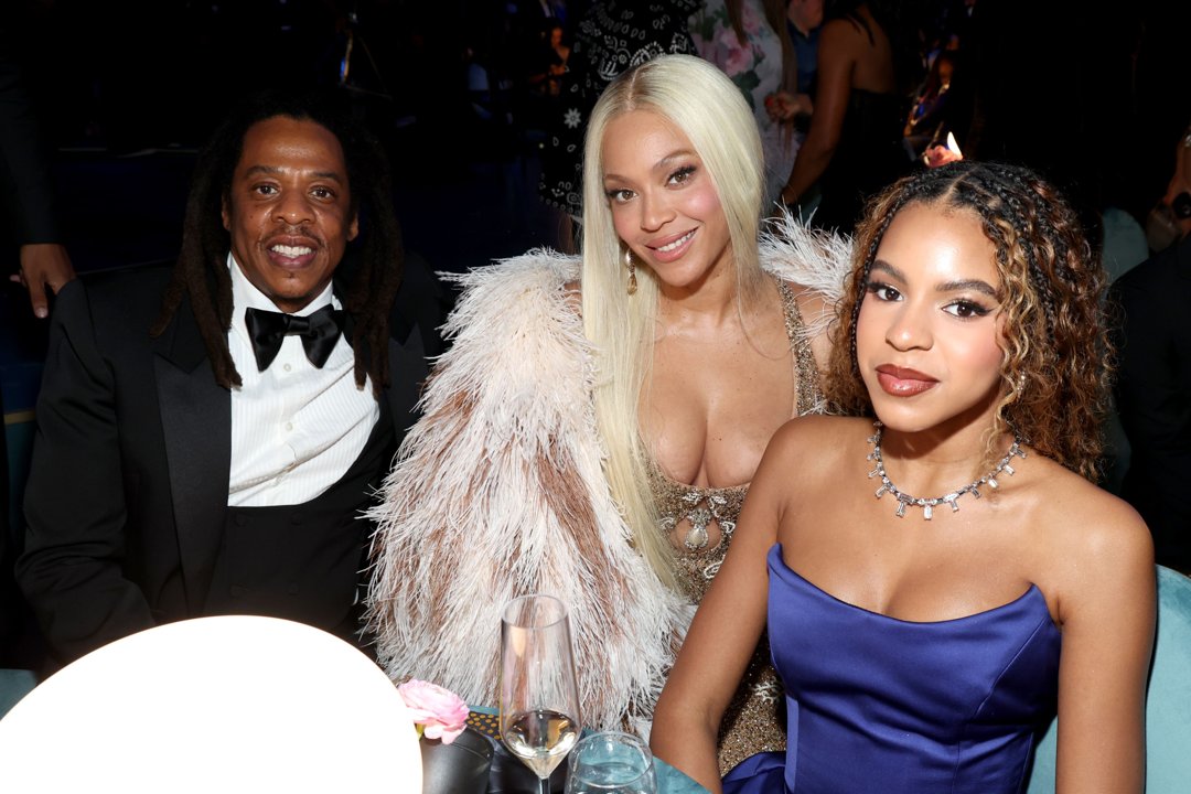 Jay-Z Carter, Beyoncé Knowles-Carter, and Blue Ivy Carter at the 67th Annual Grammy Awards in Los Angeles, California on February 2, 2025. | Source: Getty Images