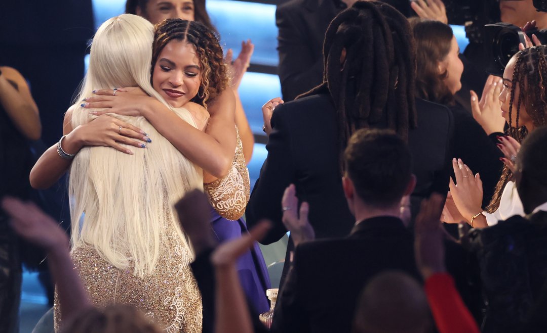 Blue Ivy Carter reacts as Beyoncé Knowles-Carter wins Album of the Year at the 67th Grammys Awards. | Source: Getty Images