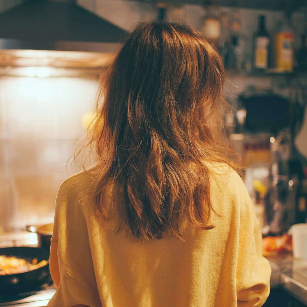 A woman busy in a kitchen | Source: Midjourney