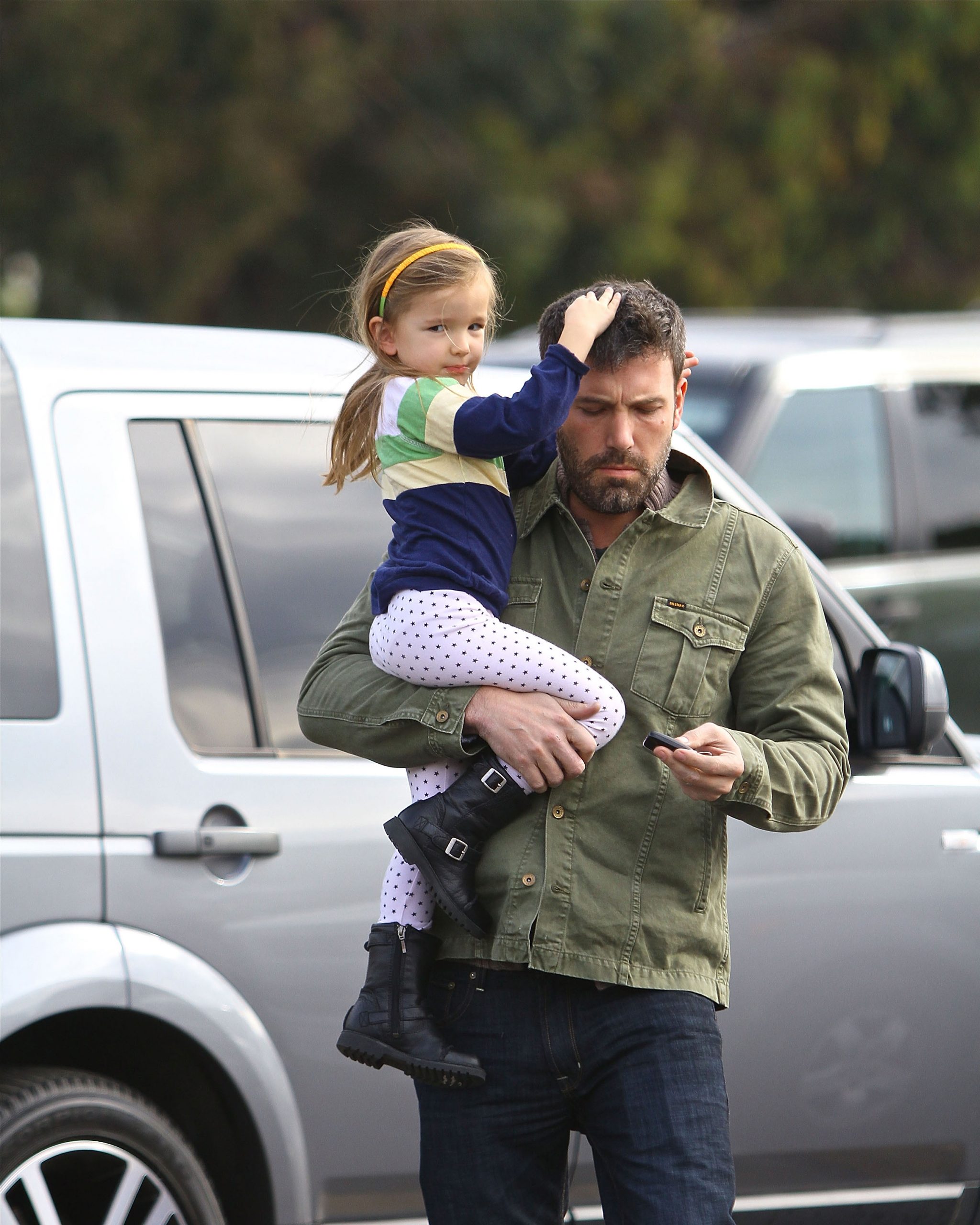 Ben and Fin Affleck are seen in Brentwood on December 23, 2012 in Los Angeles, California | Source: Getty Images