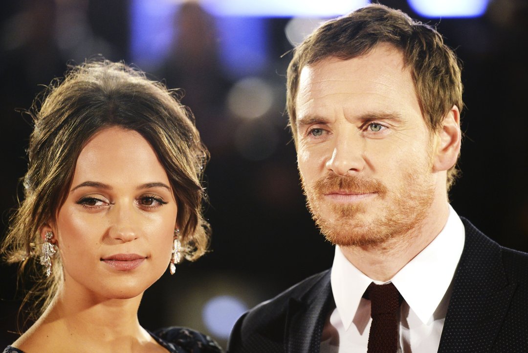 Alicia Vikander and Michael Fassbender at the premiere of