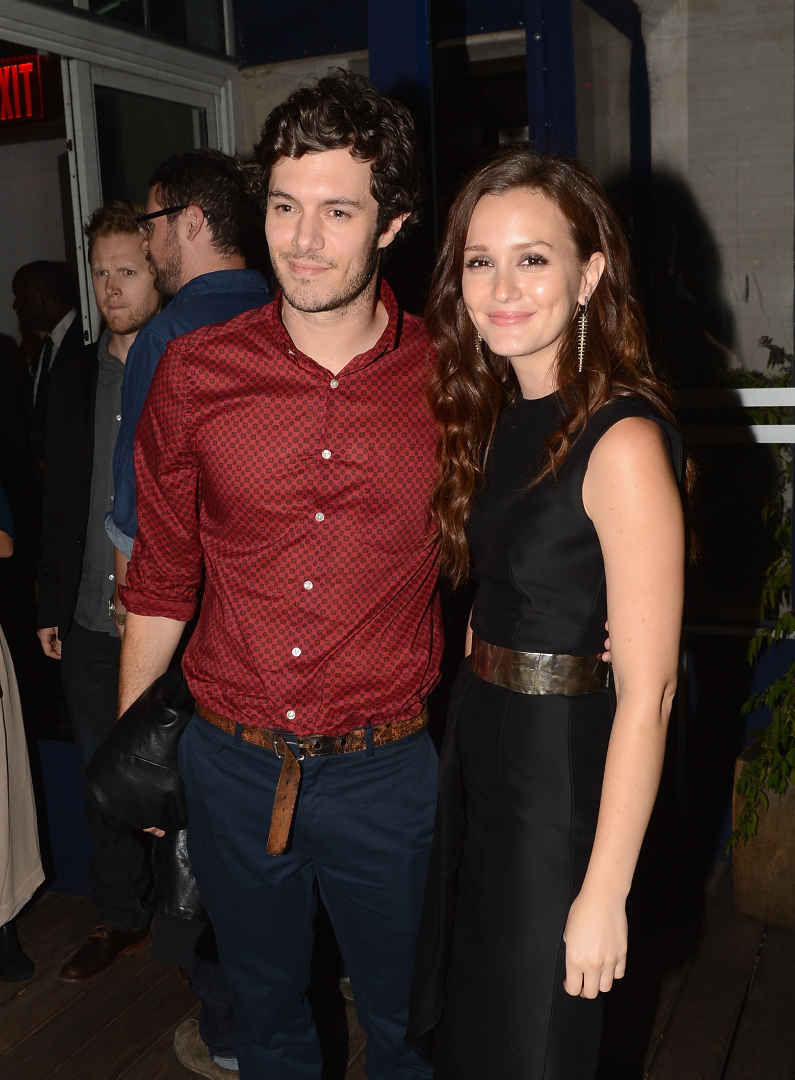 Adam Brody and Leighton Meester at a screening of