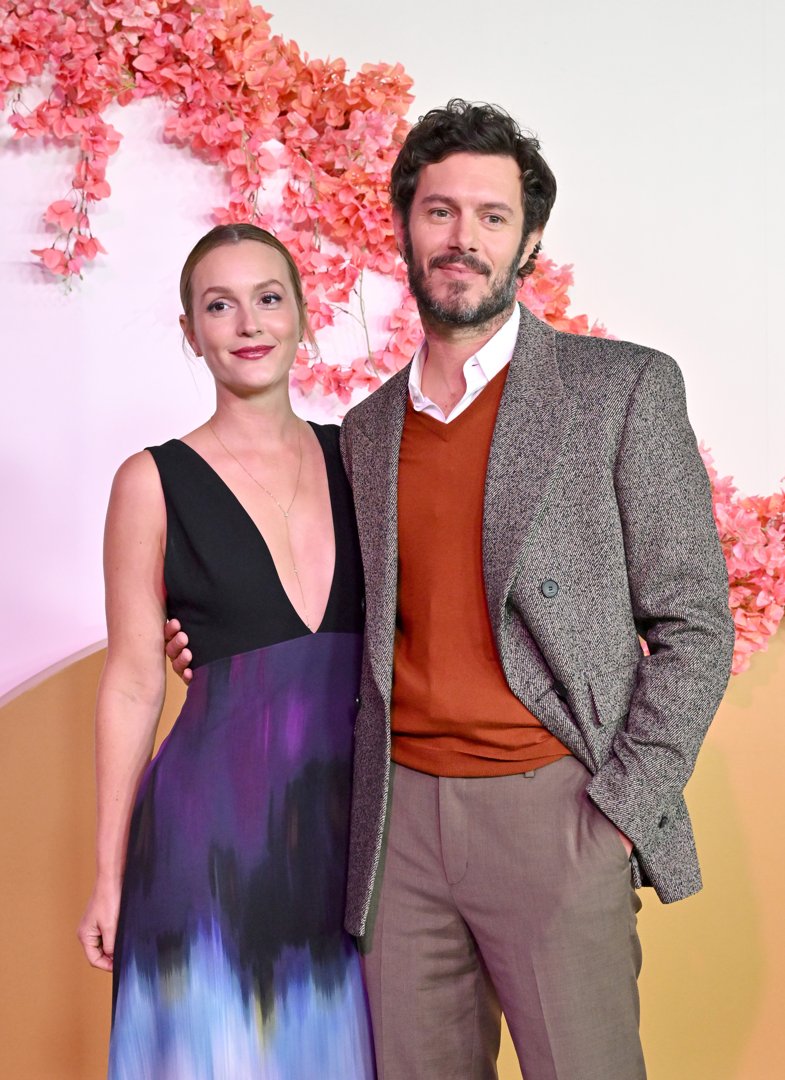 Leighton Meester and Adam Brody at the premiere of