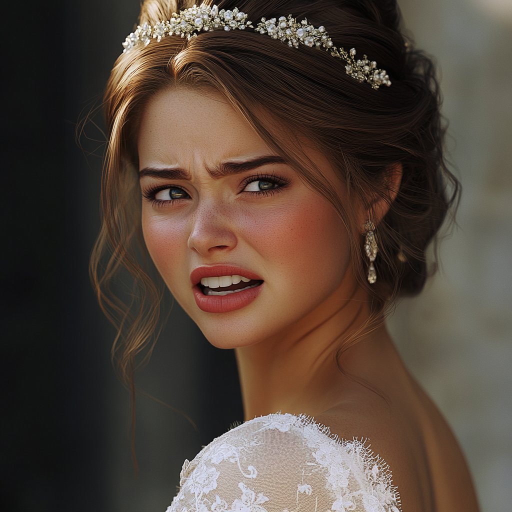 A stunned bride | Source: Midjourney