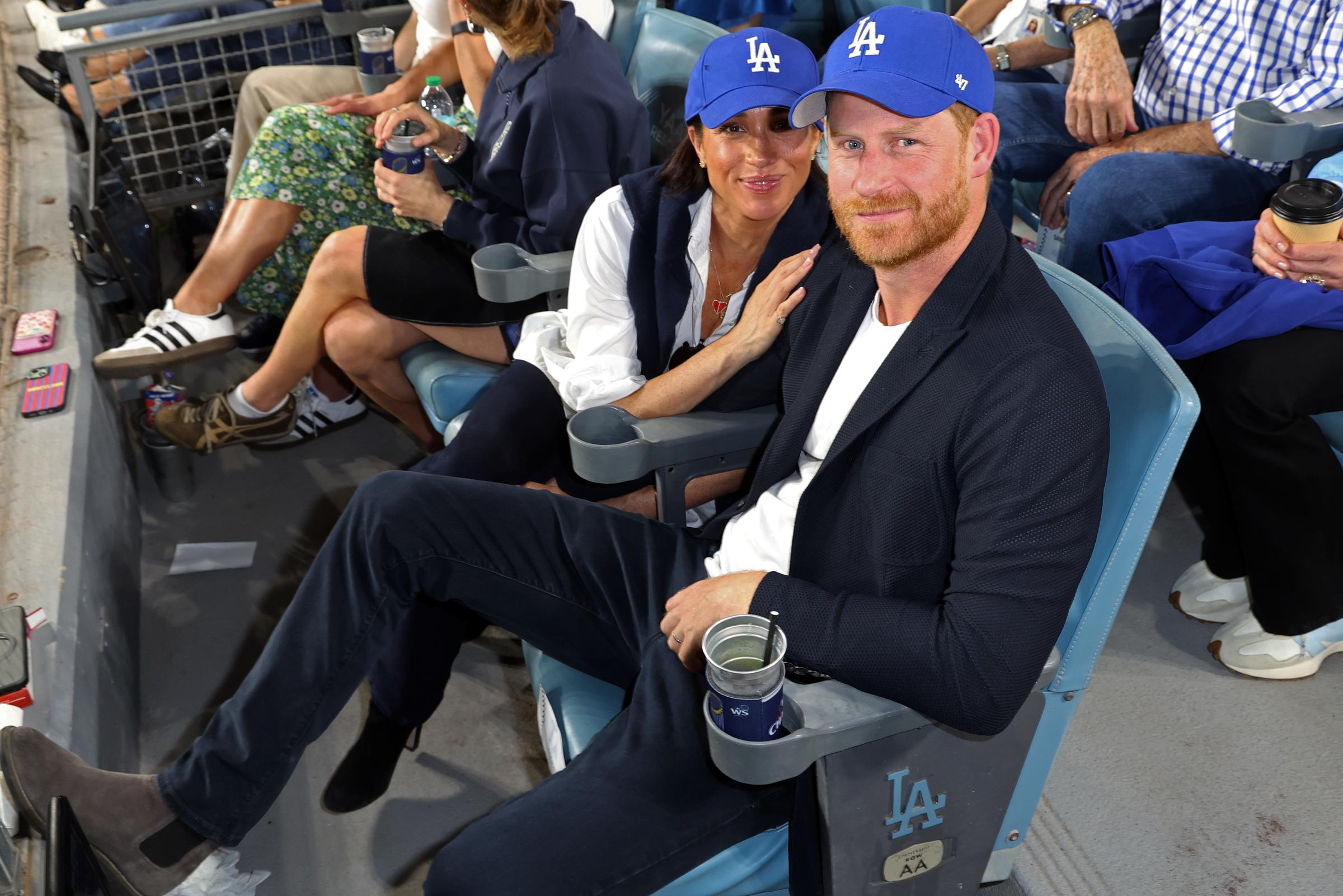 Prince Harry, Duke of Sussex and Meghan, Duchess of Sussex during game four of the 2025 World Series between the Toronto Blue Jays and the Los Angeles Dodgers | Source: Getty Images
