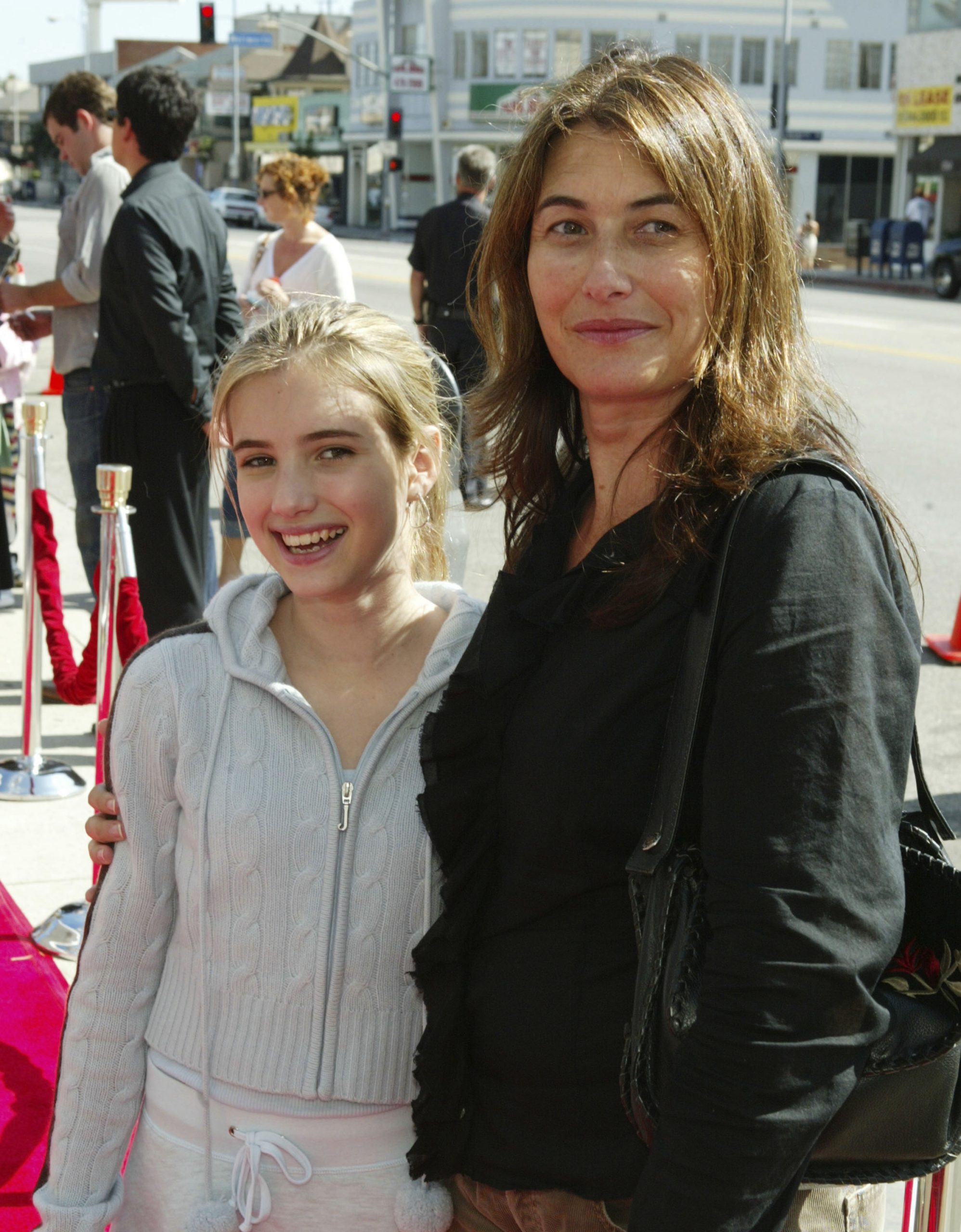 Emma Roberts and Kelly Cunningham at the world premiere of