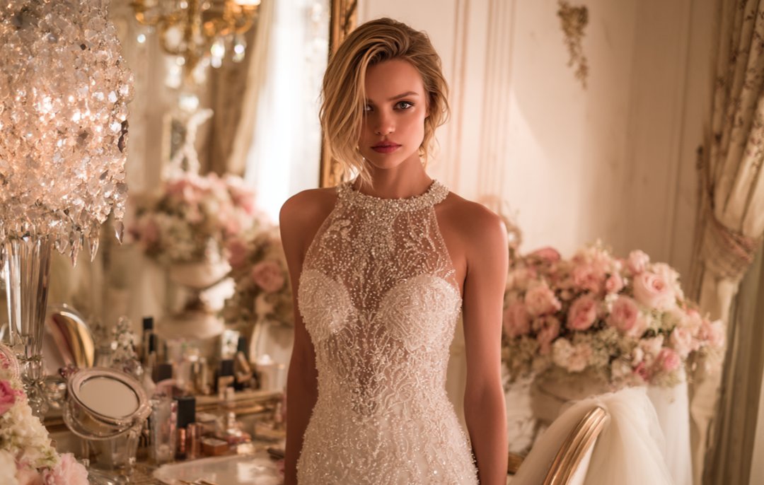 A woman in a white dress | Source: Midjourney