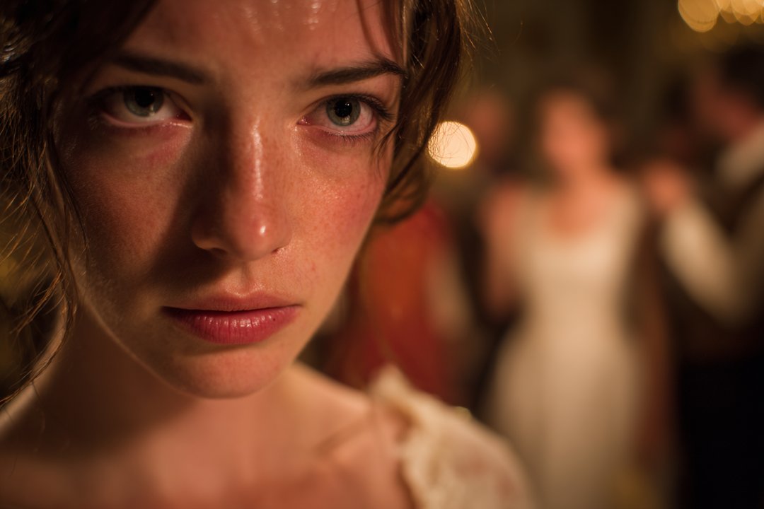 A close-up shot of a woman's face | Source: Midjourney