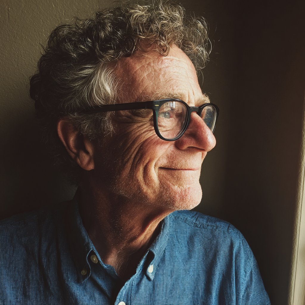 A smiling old man wearing glasses | Source: Midjourney