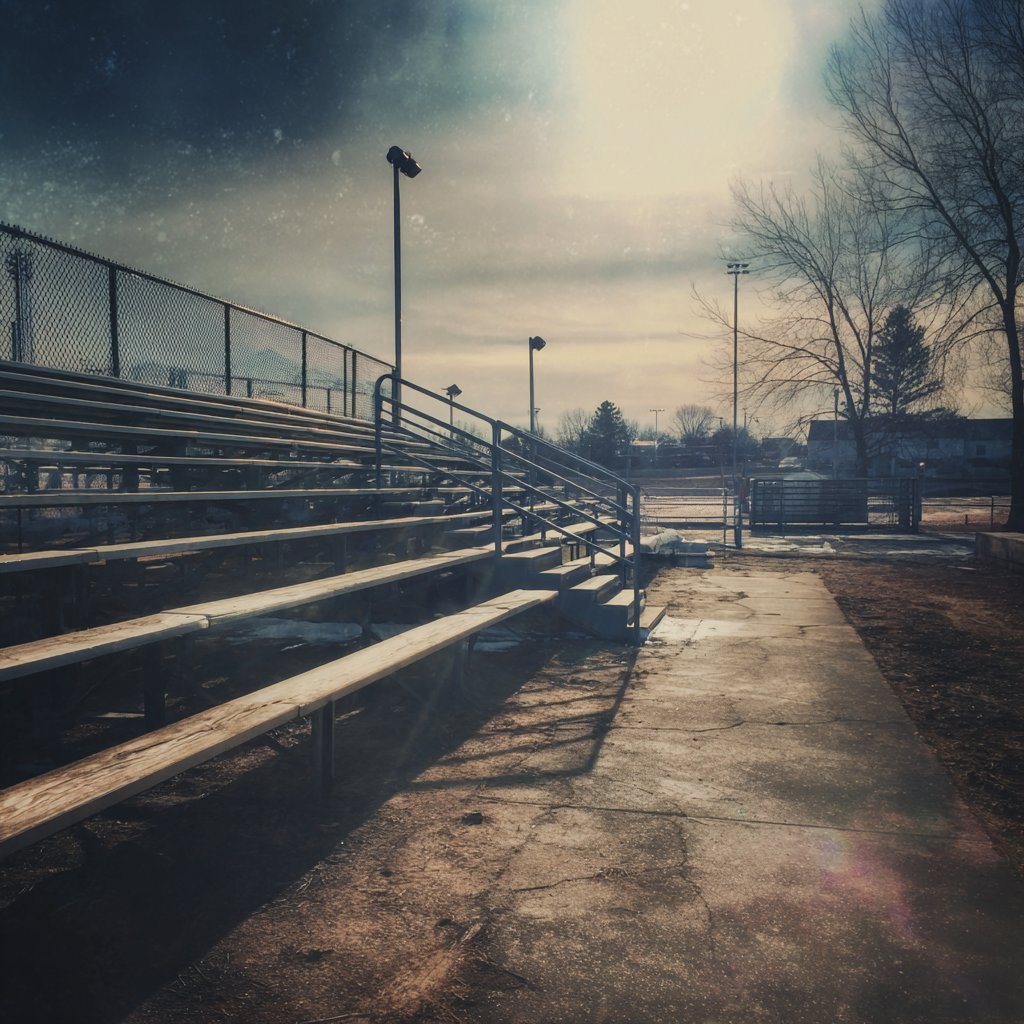 School bleachers on the ground | Source: Midjourney