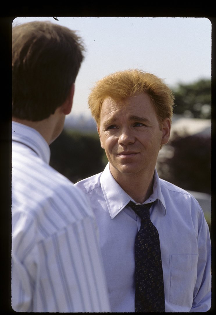 David Caruso filming