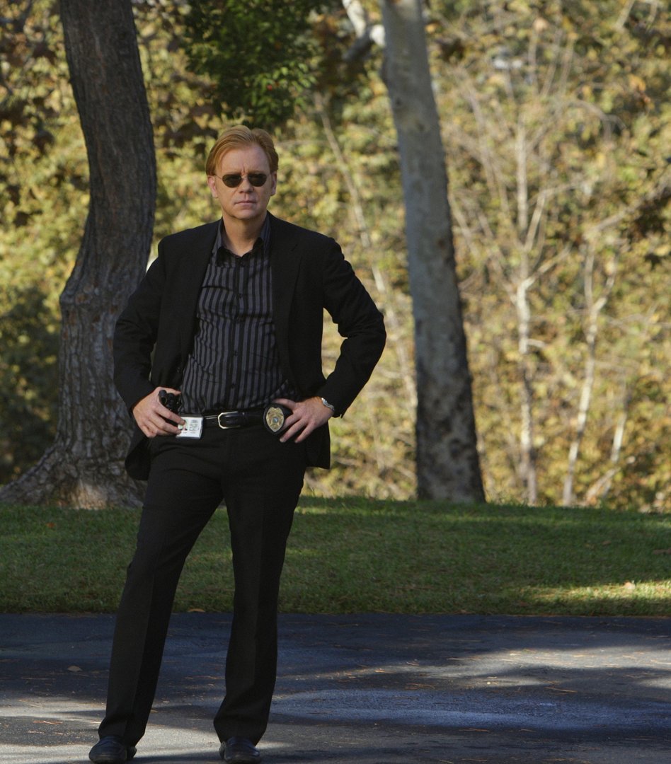 David Caruso as Horatio Caine on the set of