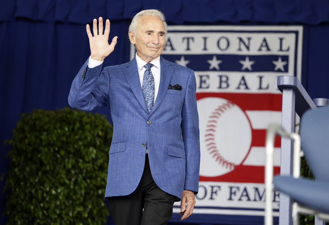 Hall of Famer Sandy Koufax attends the Baseball Hall of Fame Induction Ceremony at Clark Sports Center in Cooperstown, New York on July 27, 2025. | Source: Getty Images