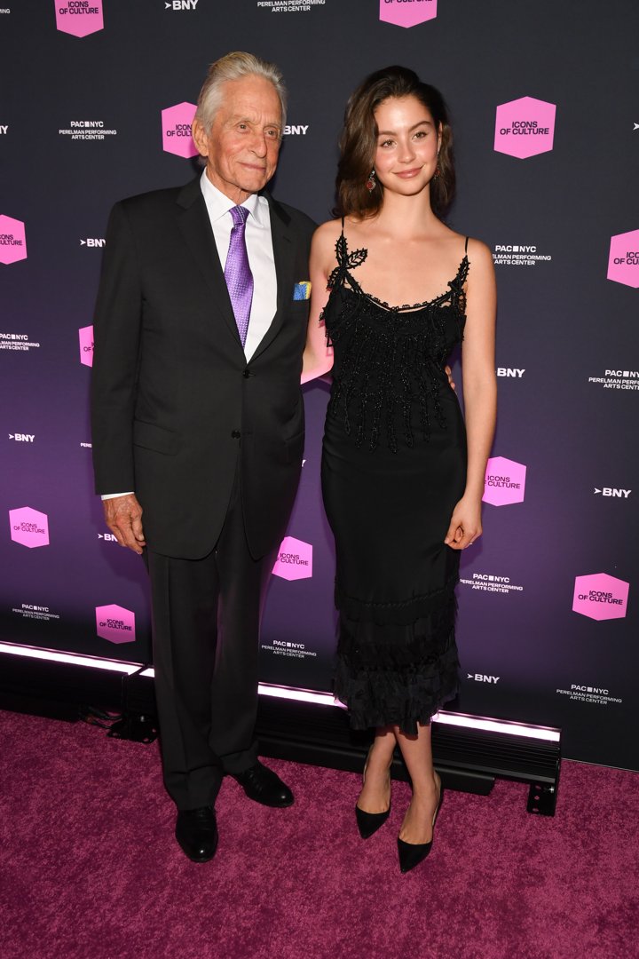 Michael and Carys Zeta Douglas at the PAC NYC Icons of Culture Gala held at Perelman Performing Arts Center on October 28, 2025 in New York | Source: Getty Images