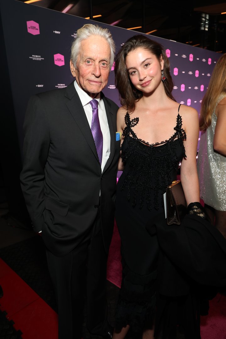 Michael and Carys Zeta Douglas at Perelman Performing Arts Center on October 28, 2025 in New York | Source: Getty Images