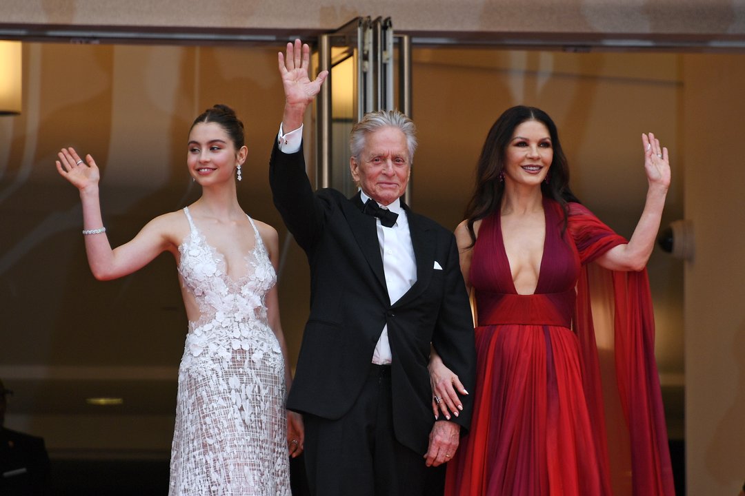 Carys Zeta, Michael Douglas and Catherine Zeta-Jones attend the 