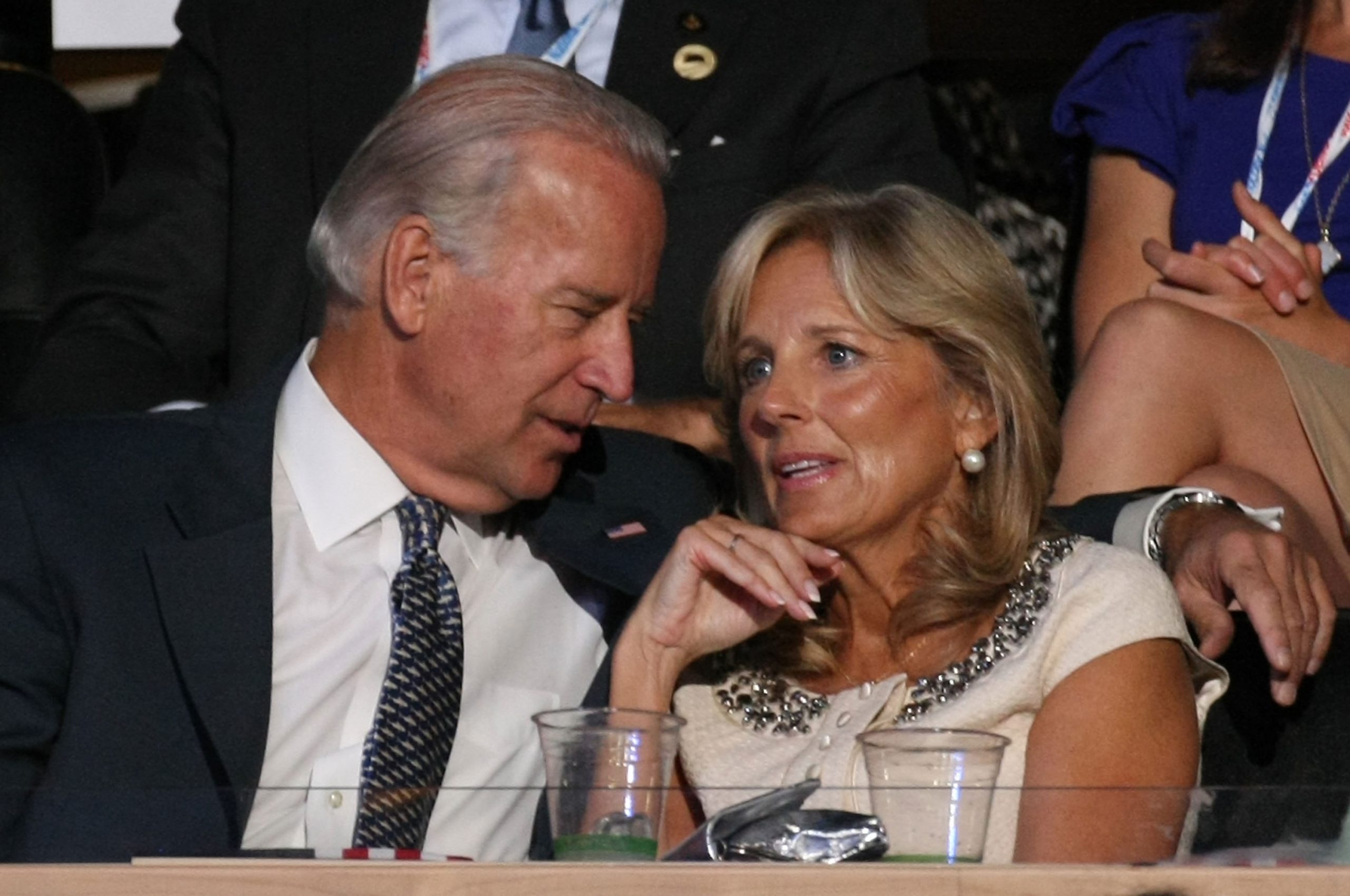 Senator Joe Biden with his wife Jill Biden during day one of the Democratic National Convention (DNC) on August 25, 2008, in Denver, Colorado | Source: Getty Images