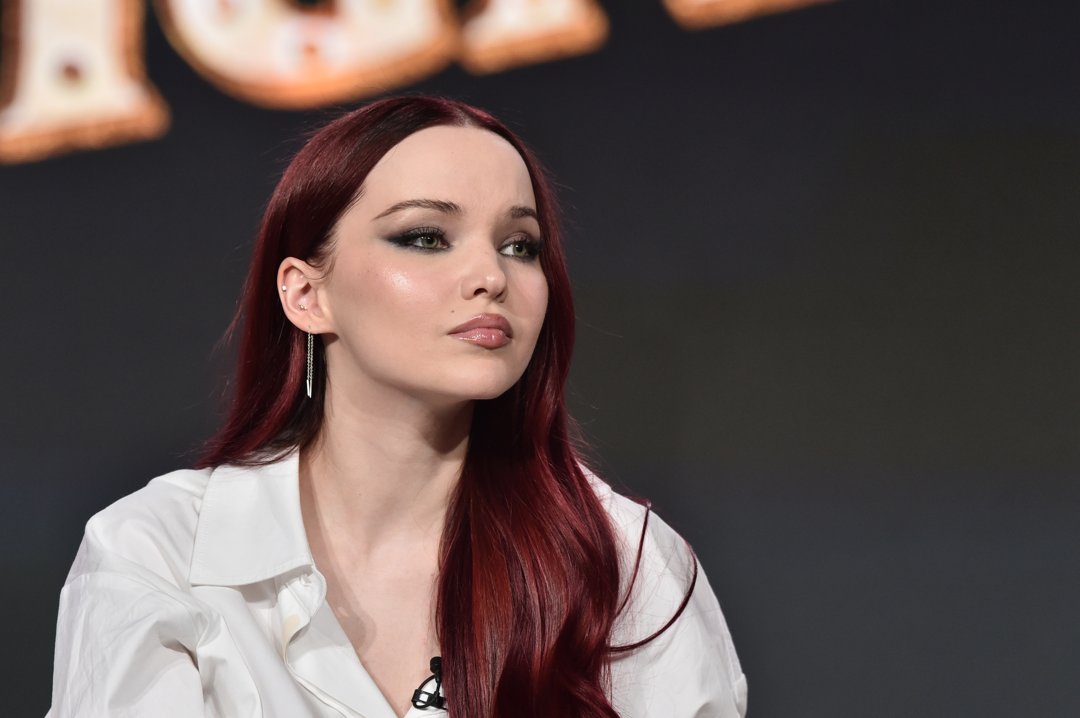 Dove Cameron at the Apple TV+ 2023 TCA Winter Press Tour on January 18 in Pasadena, California. | Source: Getty Images