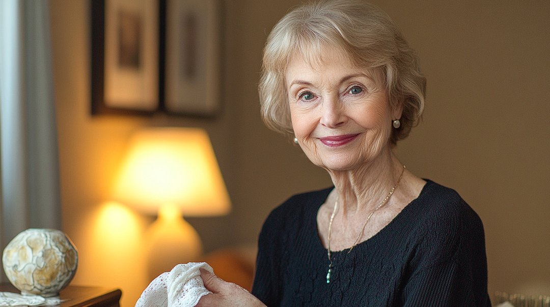 A woman holding a cloth | Source: Midjourney