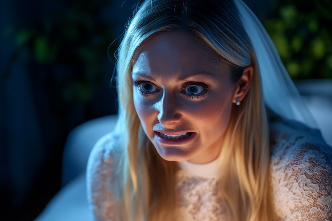 A bride speaking harshly to someone | Source: Midjourney