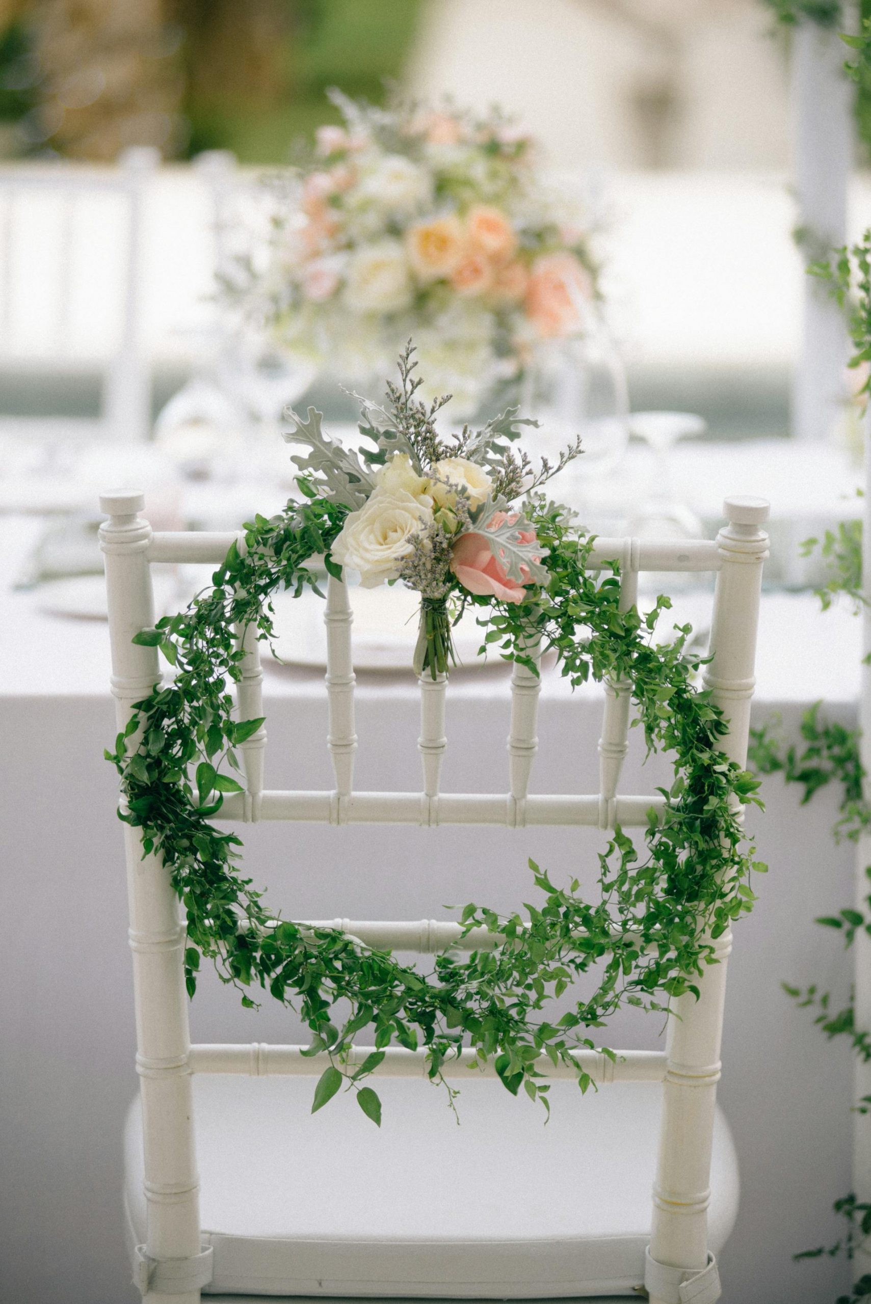 A chair decorated for a wedding reception | Source: Pexels