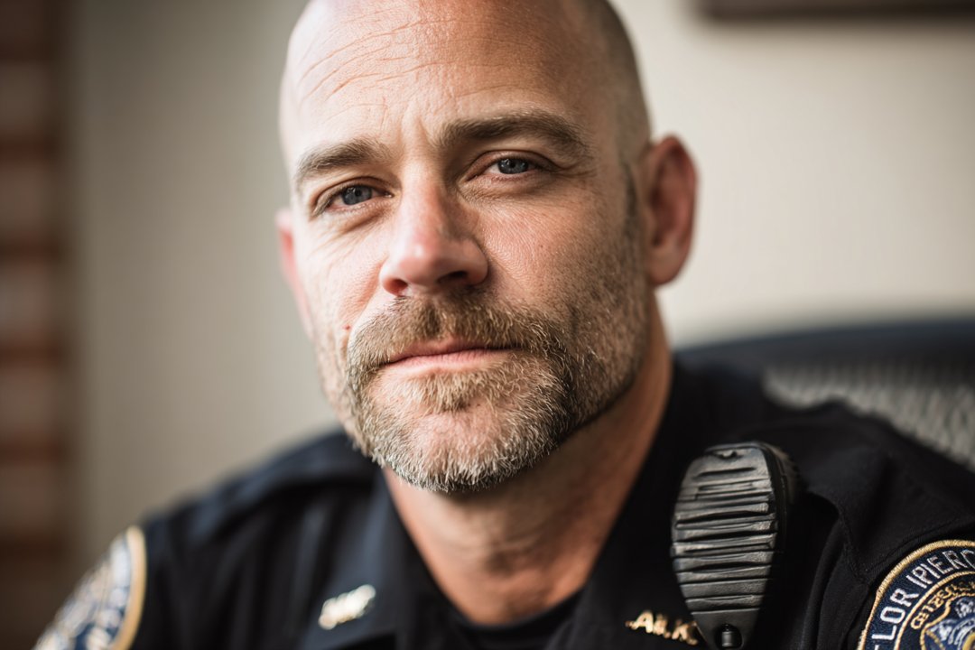 A close-up of a police officer | Source: Midjourney