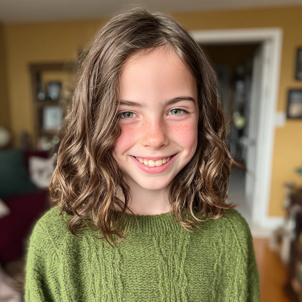 A smiling little girl | Source: Midjourney