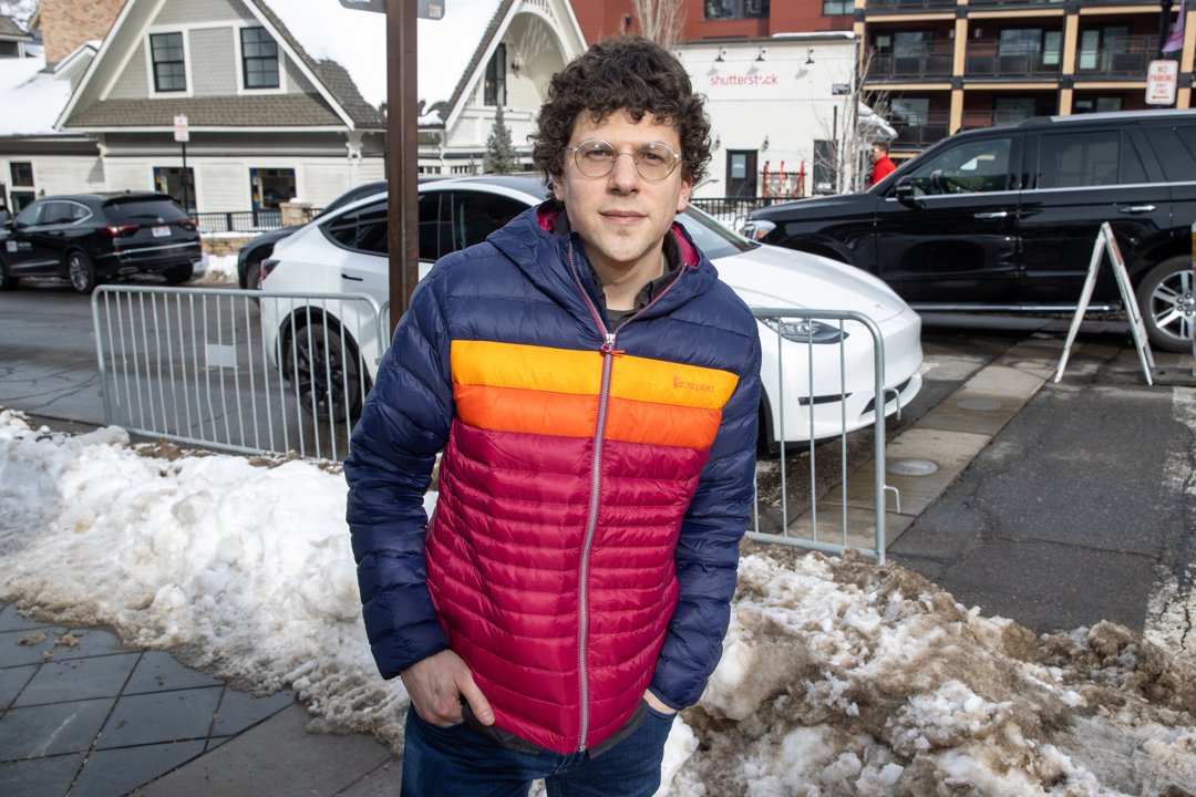 Jesse Eisenberg spotted during the Sundance Film Festival in Park City, Utah on January 19, 2024. | Source: Getty Images