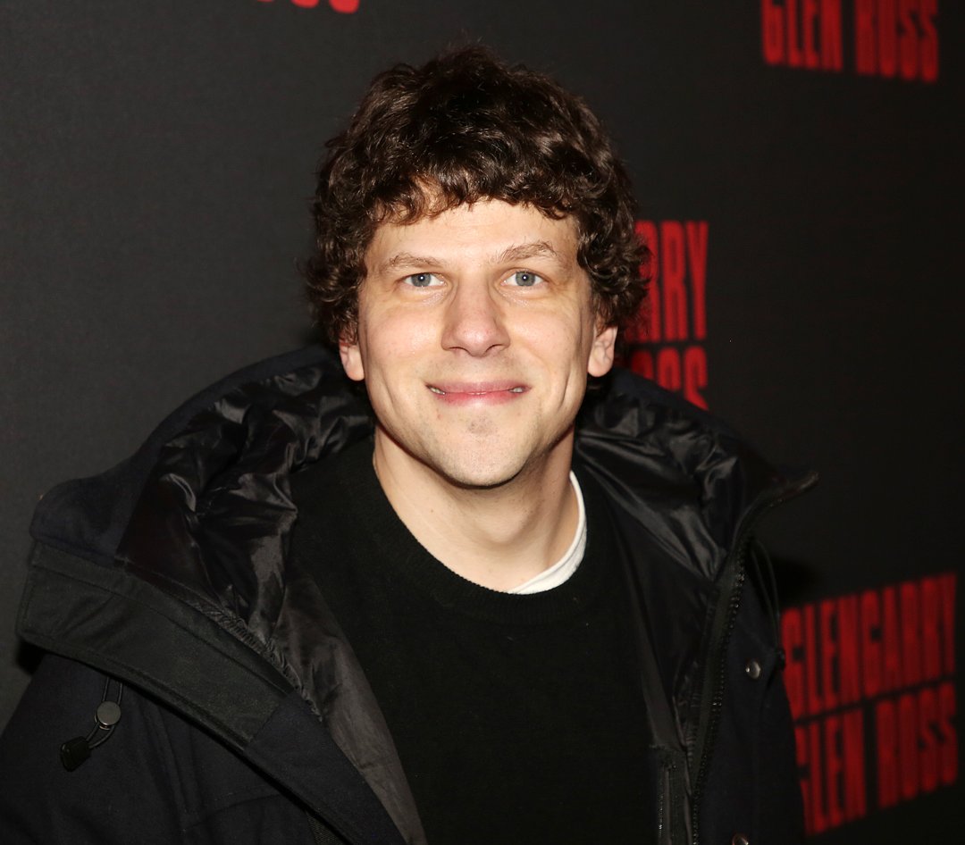 Jesse Eisenberg at the Broadway opening night of David Mamet's 