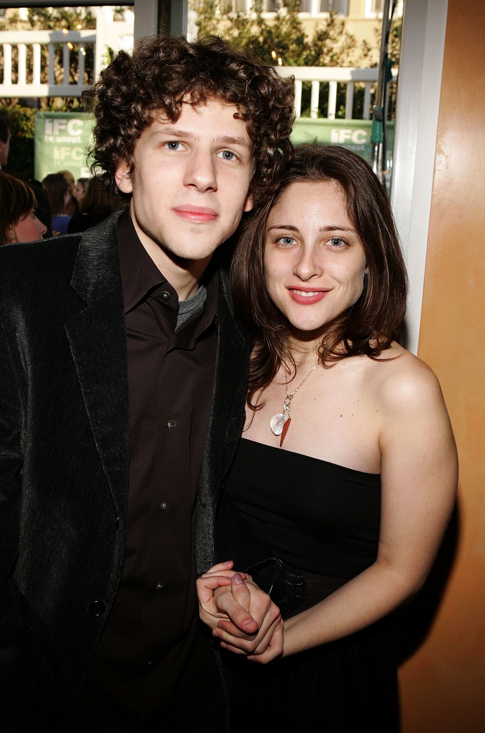 Jesse Eisenberg and Anna Strout at the IFC's Independent Spirit Awards After Party in Santa Monica, California on March 4, 2005. | Source: Getty Images